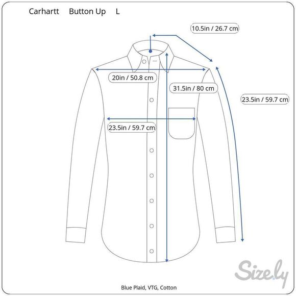 Carhartt Vintage Plaid Button Up Shirt Men’s L - Picture 8 of 8